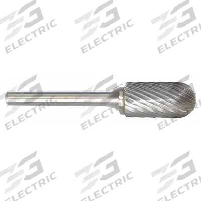 APPROVED VENDOR Carbide Bur: Ball-Nosed Cylinder, SC-11, Single Cut, 1/8" x 1/2" Head - Single-Cut Ball-Nosed Cylinder Burs