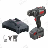 INGERSOLL RAND Heat Gun Kit: 20V DC, LCD Display, Brushless Motor, 5.0 Ah, 86°F to 1,022°F (MPN H3111-K1). Key specifications — attr1256793: 5.0 Ah; attr1256805: Adjustable; attr1256808: Yes; attr1256807: Yes; attr1316802: 1 Battery, 1 Charger.