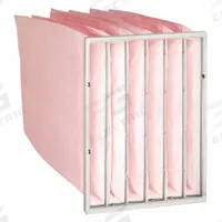 GRAINGER Pocket Air Filter: 24 in x 20 in x 22 in, MERV 13, Pink, Synthetic, 6 Pockets (MPN 2JVE7). Key specifications — Display Sell UOM: EA; Brand: GRAINGER; Media Material: Synthetic; Performance Rating: MERV 13.