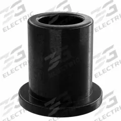 OILITE Flanged Sleeve Bearing: PEEK, 1/4 in Bore, 3/8 in OD, 1/2 in Overall Lg, Black, 10 PK (MPN PF-0406-04B). Key specifications — Brand: OILITE; Color: Black.