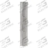 APPROVED VENDOR Piano Hinge: Steel, 96 in Leaf Ht, 1 1/2 in Leaf Wd (MPN 2ZER3). Key specifications — Material: Steel.