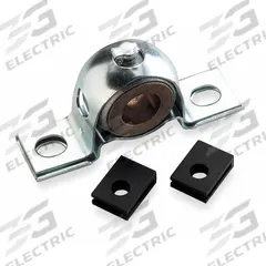DAYTON Pillow Block Bearing: 2 Bolt, 5/8 in Bore, 4 in Overall Lg, 2.093 in Overall Ht, Bronze (MPN 2X529). Key specifications — Maximum Speed: 5,000 RPM; Brand: DAYTON.