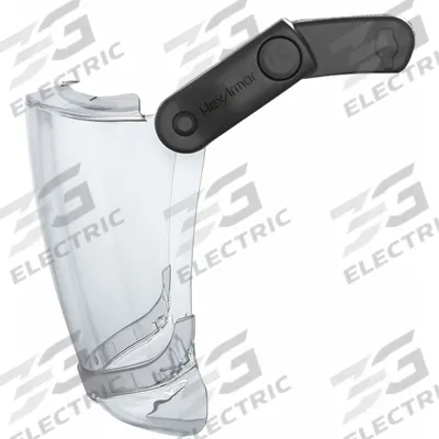 HEXARMOR Face Shield: Scratch-Resistant, Dielectric, Clear, Polycarbonate Visor Material - Hexarmor Face Shield Assemblies for Hard Hats