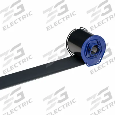 BRADY Single-Color Printer Ribbon: 2 23/64 in x 984 ft, Black, Resin - Brady Single-Color Ribbons