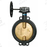 MILWAUKEE VALVE Butterfly Valve: 6 in Pipe Size, Concentric, 250 psi Max. Pressure (CWP), Wafer, ABS (MPN HW332B). Key specifications — Brand: MILWAUKEE VALVE; Handle Type: Gear Operated Handwheel; Disc Material: Ductile Iron.