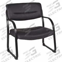 REGENCY Frame Chair: Black, Black, 0 Casters/Glides, 33 in Overall Wd, 35 in Overall Ht, Leather (MPN 1106BK). Key specifications — Brand: REGENCY; Back Material: Leather; Seat Material: Leather; Chair Material: Leather.
