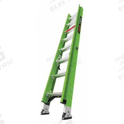 LITTLE GIANT Extension Ladder: 16 ft Ladder Size, Fiberglass, 375 lb Load Capacity - Non-Conductive Fiberglass Extension Ladders