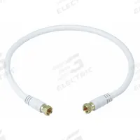 MONOPRICE Coaxial Cable: RG-6/UL, 18 AWG Conductor Gauge, 1.5 ft Cable Lg (MPN 5360). Key specifications — Shielding Material: Aluminum-Mylar.