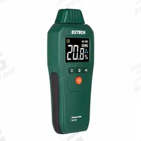 EXTECH Moisture Meter: Digital, LCD with Backlight, Pin, ±3% Moisture Content Accuracy (MPN MO50A). Key specifications — attr999354: Digital; attr1009272: Built-In Material Library; attr999347: Stone; attr999350: LCD with Backlight; attr999383: ±3%; attr999345: EXTECH.