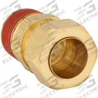 PARKER Compression Fitting Adapter: 3/16 in OD x 1/8 in Pipe Fitting Size, Compression x MNPT, Brass (MPN VS68CA-3-2). Key specifications — Brand: PARKER.