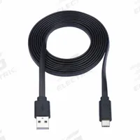 EATON TRIPP LITE Usb Cable: Type A End 1, Type C End 2, Black, 3 ft Lg, 2.0 USB Specification (MPN U038-003-FL). Key specifications — End 1 Connection Type: Type A; Color: Black; Brand: EATON TRIPP LITE; Jacket Material: PVC; Product Type: USB Cable; End 2 Connection Type: Type C.