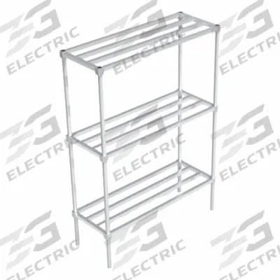 NEW AGE INDUSTRIAL Standard Shelving: 68 1/4 in x 18 in x 48 in, HD-Bar Shelf - Aluminum Open Metal Shelving