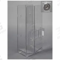 Cryo Box Holder: 8 1/4 in Overall Wd, 15 in Overall Ht, 5 3/8 in Overall Lg, PETG, Clear, (14) Boxes (MPN CRYO14-M). Key specifications — Material: PETG; Mounting Location: Wall; Color: Clear; Product Type: Cryo Box Holder; Total Holding Capacity: (14) Boxes; Brand: POLTEX.