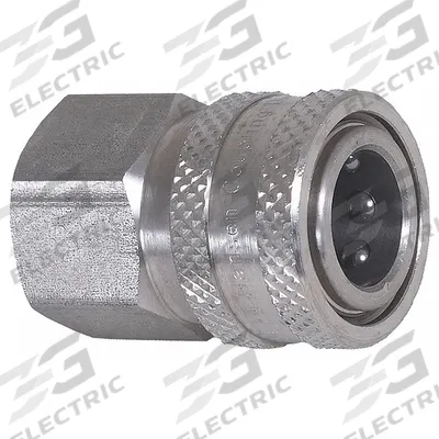 MI-T-M Quick-Connect Coupler: 3/8 in (F)NPT, 3/8 in (F) Quick Connect (MPN 17-0041) - Pipe, Hose, Tube and Fittings
