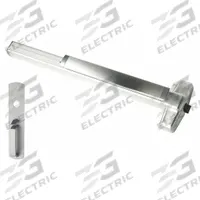 VON DUPRIN Exit Device: 3 ft Max Door Wd, Aluminum (MPN 99TP 3 US28). Key specifications — Product Type: Exit Device; Brand: VON DUPRIN; Exit Device Type: Rim; Outside Trim Type: Thumbpiece Pull; Exit Bar Style: Touchbar; ADA Compliant: Yes.