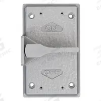 HUBBELL KILLARK Weatherproof Cover: Copper-Free Aluminum, FZ, Square Toggle Switches, 1 Gangs, 3R (MPN FZ8647). Key specifications — Brand: HUBBELL KILLARK; Color: Gray; Compatible with Product Type: Square Toggle Switches; Compatible with Series: FZ; Mounting Orientation: Vertical.
