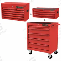 WESTWARD Rolling Cabinet Kit: 15 Drawers, Light Duty, Keyed, Red / Powder Coated (MPN 361LM8). Key specifications — attr1116680: Red; attr1116684: Ball Bearing; attr1116690: WESTWARD; attr1116659: Keyed; attr1116661: Top Chest 26 in W x 12-1/8 in D x 16 in H.