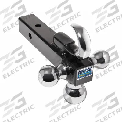REESE Tri Ball Mount w/ Hook: V, Ball Mounts with Hitch Ball Ball Mount