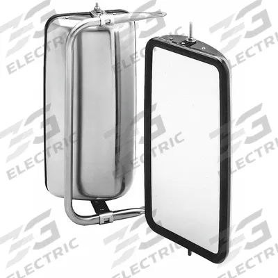 VELVAC Truck Mirror - Angle Back: Rectangular, Flat, For Passenger Vehicle Side - Rectanglar Mirrors