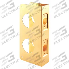 DEFENDER SECURITY Door Guard Reinforce Combo: 3 7/8 in Dp, 1 3/4 in Wd, Brass (MPN U 9546). Key specifications — Brand: DEFENDER SECURITY.