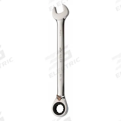 WESTWARD Combination Wrench: Alloy Steel, Chrome, 15/16 in Head Size, 13 in Overall Lg - SAE 12-Point Ratcheting Combination Wrenches