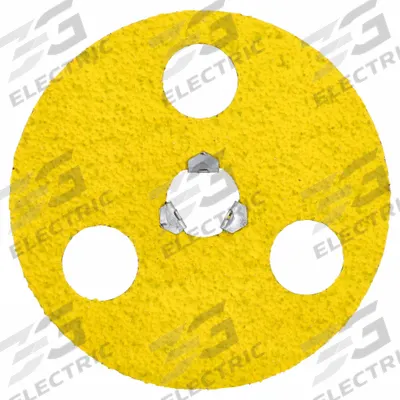 NORTON Fiber Disc: 4-1/2" x GL Quick-Change, Ceramic, 36 Grit - See-Through Cool-Cutting Fiber Discs for Stainless Steel & Nickel Alloys
