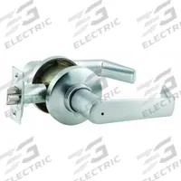 SCHLAGE Door Lockset: Privacy Lever Locksets, Chrome, ADA Compliant (MPN S40D SAT 626). Key specifications — Ligature Resistance: Not Ligature-Resistant; Brand: SCHLAGE; Lockset Function ANSI Code: F76; Visual Indicator Message: No Message; Lockset Style: S Saturn; ADA Compliant: Yes; Finish: Satin Chromium-Plated : Brass.