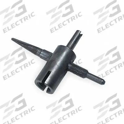 KEN-TOOL 4 Way Professional Valve Core Tool: 4-Way Valve Tool, Steel - Tire Valve Tools