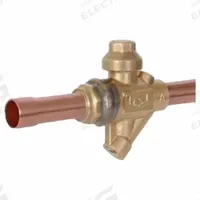 PARKER Refrigerant Ball Valve: 61.3 Cv, 1 1/8 in Female Sweat, No Access Port, Relief Port, 700 psi (MPN EBV-PR1090 BALL VALVE). Key specifications — Brand: PARKER; Access Port: No; Relief Port: Yes.