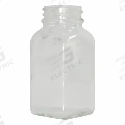 QORPAK Mixing/Storage/Sampling Bottle: 90 mL, 33-400, No Closure, No Closure, Colorless - Rectangular Glass Lab Bottles