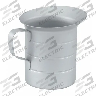 VOLLRATH Measuring Cup: Liquid, 0.9 L Capacity, Aluminum, Gray, 5 1/2 in Overall Ht - Metal Measuring Cups
