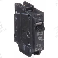 GE Miniature Circuit Breaker: THQL, 30 A, 120/240V AC, Single Phase, 10kA at 120/240V AC, 1 Poles (MPN THQL1130HID). Key specifications — Amps: 30 A; AC Voltage Rating: 120/240V AC; Phase: Single; Max. AIR Rating: 10kA at 120/240V AC; For Use With: Power Mark Gold Load Centers and AQ Lighting Panels.