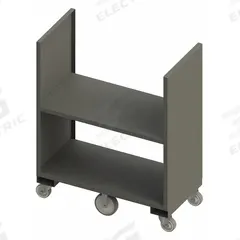 DURHAM MFG Stock Truck: 2,000 lb, Flush Lip, 25 in L x 49 in W x 58 in H Overall Dim., 2 Shelves (MPN 2SPT12G244825/8PU95). Key specifications — Shelf Adjustability: Fixed; Brand: DURHAM MFG; Color: Gray; Caster/Wheel Configuration: (2) Rigid.