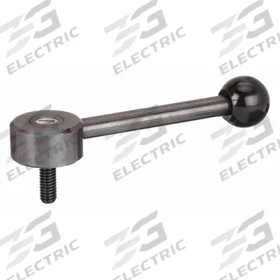 KIPP Adjustable Handle: Steel, 3/8"-16 Thread, 25 mm Thread Lg - Low-Profile Adjustable Tension Levers with Threaded Stud
