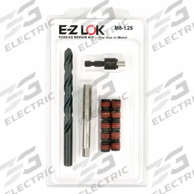 APPROVED VENDOR Self Locking Thread Insert: Std Wall, M8-1.25 Int Thrd Sz - Self-Locking Insert & Installation Tool Kits