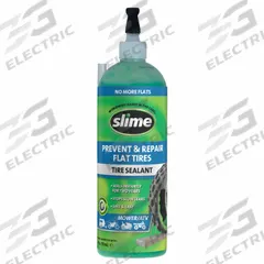 SLIME Tire Sealant: Tire Repair Sealant, Liquid, Bottle, 24 oz Container Size, Green (MPN 10008). Key specifications — Container Type: Bottle; Product Type: Tire Repair Sealant; Product Form: Liquid; Compatible Tire Type: Golf Cart Tires; Brand: SLIME.