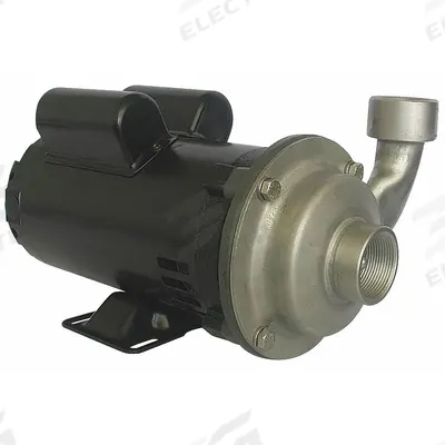Dayton Centrifugal Pump: 304 Stainless Steel, 1/2 hp Horsepower (Max), Single Phase - Stainless Steel Housing Chemical-Resistant Centrifugal Pumps