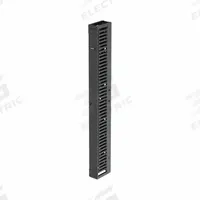 PANDUIT Vertical Single-Sided Manager: Vertical, 45 U, Single Side Sides, 83 7/8 in Overall Ht (MPN PR2VFD06). Key specifications — Color: Black; Includes: Door; Orientation: Vertical; Brand: PANDUIT; Material: Steel; Number of Sides: Single Side; Product Type: Single-Sided Manager.