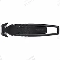 MARTOR Disposable Concealed Blade Safety Knife: 5 13/16 in Overall Lg, Straight Handle, Black, 10 PK (MPN 150001.12). Key specifications — attr307620: Black; attr307617: Straight; attr307618: Textured; attr307619: Carbon Steel; attr307627: Includes Tape Splitter; attr307634: Concealed; attr324885: MARTOR.