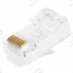 MONOPRICE Modular Plug with Insert: Modular Plug RJ45, Solid, 6 Cable Category, 100pk Pack Size, 100 (MPN 7266). Key specifications — Brand: MONOPRICE; Color: Clear; Compatible Number of Fibers: Duplex; Compatible Wire Solid/Stranded: Solid; _Pack Size: 100pk.