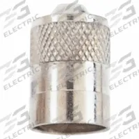 HALTEC Valve Cap: Tire Valve Caps, Grip Seal, Round, Silver, 1/4 in Overall Lg, 1/4 in Overall Dia (MPN A-100-VC-3). Key specifications — Compatible Valve Size: Standard Bore; Color: Silver; Product Type: Tire Valve Caps; Shape: Round; Design: Grip Seal; Compatible Thread Size: 0.307-32; Material: Metal; Brand: HALTEC.