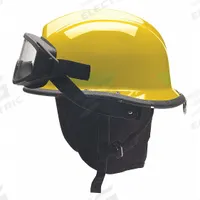 BULLARD Fire Helmet: Yellow, Polyetherimide, Modern Rear Brim, Chin Strap (MPN URXYLGFP4). Key specifications — Color: Yellow; Chin Strap: Yes; Brand: BULLARD; Shell Material: Polyetherimide; Style: Modern Rear Brim; Suspension: Standard Sure-Lock(R) Ratchet Headband.