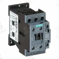 SIEMENS IEC Magnetic Contactor: Non-Reversing, 3 Poles, 3NO Contacts, 25 A, 24V AC Coil (MPN 3RT20261AC20). Key specifications — Brand: SIEMENS; Integrated Surge Suppression: No.