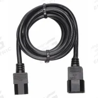 APPROVED VENDOR Power Cord: 6 ft Lg, 3/16, C14 Plug, C13 Receptacle, SJT, PVC, 13 A Current, 125V AC (MPN 5XFR6ID). Key specifications — Brand: APPROVED VENDOR; Jacket Material: PVC.