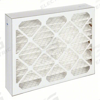 GRAINGER Pleated Air Filter: 20 in x 25 in x 4 in, MERV 9 - MERV 9 Pleated Air Filters