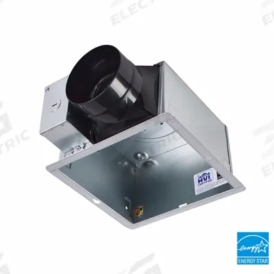 PANASONIC Exhaust Fan: Ceiling, 1.3 sones, 2 Speed - Standard Bathroom Exhaust Fans