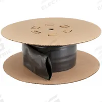 INSULTAB Heat Shrink Tubing: 2.5 in I.D. Before Shrinking, 1.25 in I.D. After Shrinking, 10 ft Lg (MPN HS-105 2-1/2 Blk 10). Key specifications — Color: Black; Brand: INSULTAB.