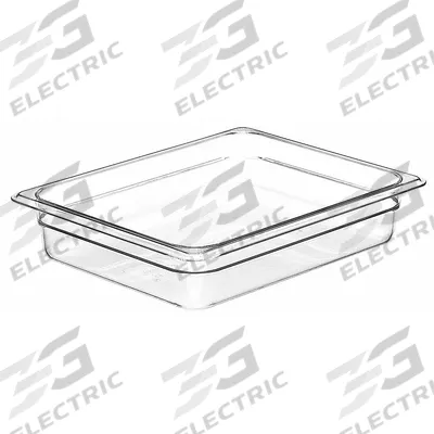 CAMBRO Food Pan: Half Size, Rectangular, 4.1 qt Capacity, NSF Certified - Steam Table Pans