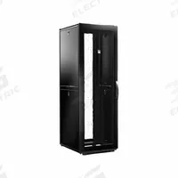 RITTAL Communication Storage Cabinets: 42 Rack Units, 79 1/4 in x 29 1/2 in x 42 1/8 in, Floor Mount (MPN 9982204). Key specifications — Brand: RITTAL; Includes: Installed Caster Kits; Material: Carbon Steel; Features_Broad: With Side Panels.