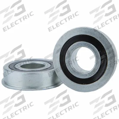 WJB BEARING Unground Radial Ball Bearing: UGF1.0X2.0-2RS, 1 in Bore, 2.188 in Flange Dia - Unground Flanged Radial Ball Bearings